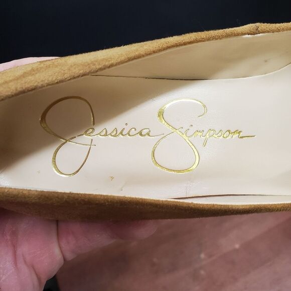 Jessica Simpson Siennah Microsuede Wedge Heel Knotted Toe Size 7 - Picture 2 of 13